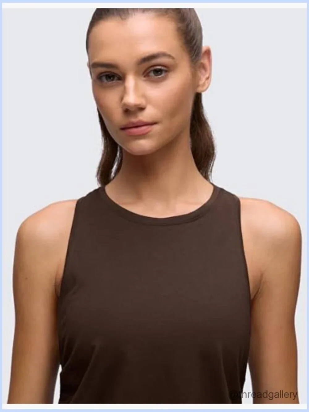 Ruched Side Tank Top Racerback Crewneck Loose Sleeveless Athletic Shirts